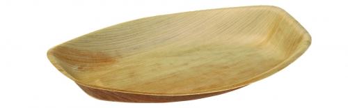 Platte "S" mit Ecken 34,5x23,5cm Palmblatt
